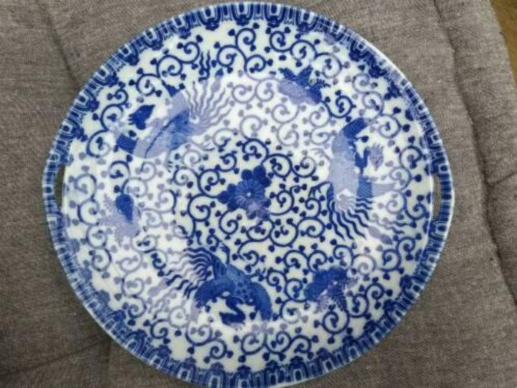 plat chinois. parfait état diam 24 cm, Antiquités & Art, Enlèvement