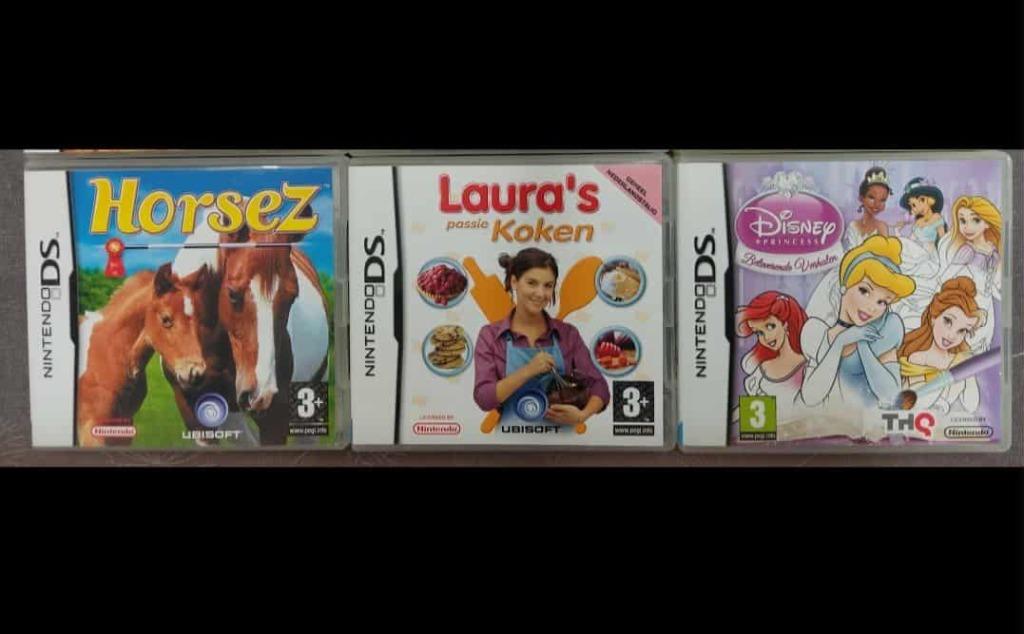 Nintendo games Laura's Passie Koken, Horsez, Disney Princess, Ophalen of Verzenden, Zo goed als nieuw, Simulatie, Vanaf 3 jaar