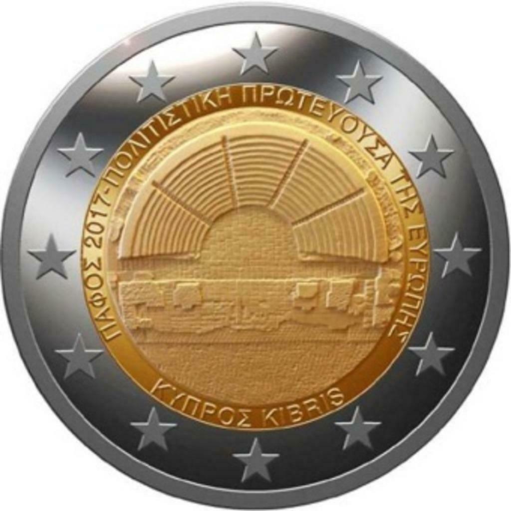 piece chypre 2017, Postzegels en Munten, Munten | Europa | Euromunten, Ophalen of Verzenden, Cyprus, 2 euro