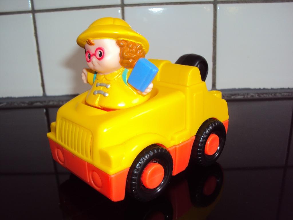 Fisher price, takelwagen met geluid en popje, Ophalen of Verzenden, Gebruikt, Met geluid