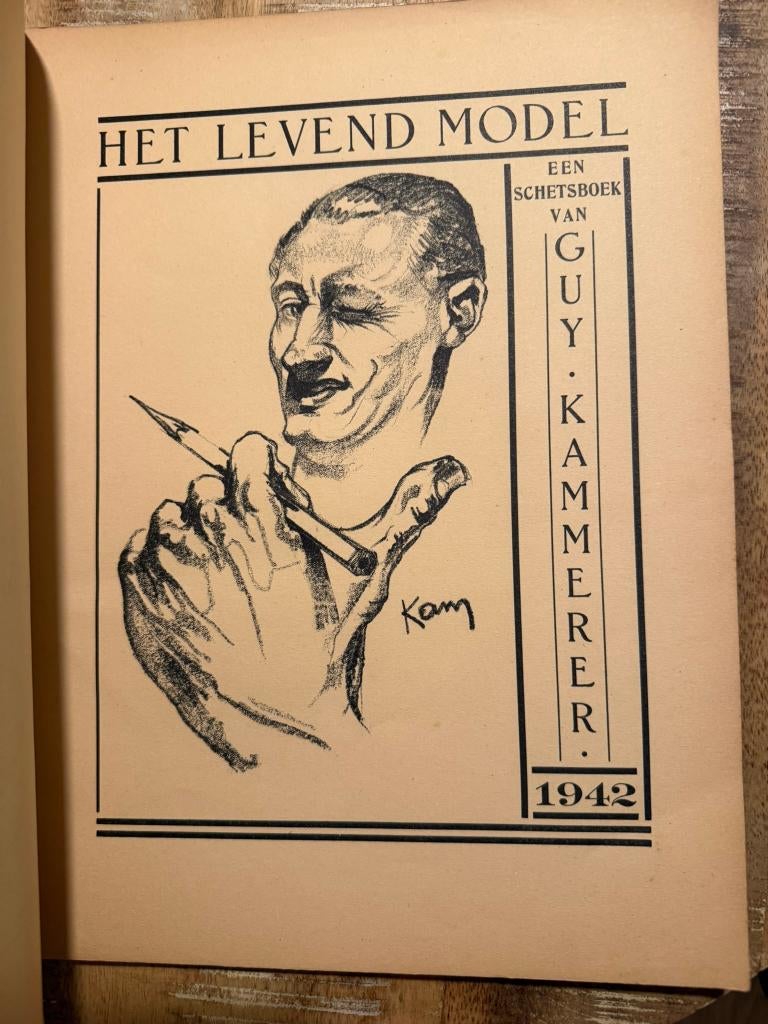 Het levend model, een schetsboek van Guy Kammerer 1942, Ophalen of Verzenden, Guy Kammerer