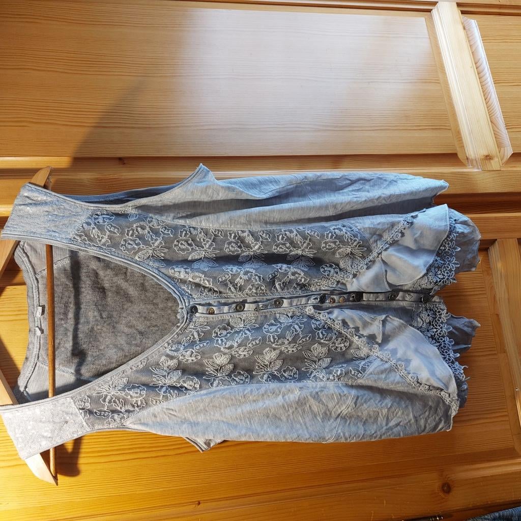 Top gris pour femme, Enlèvement, Neuf, Taille 46/48 (XL) ou plus grande, Beige