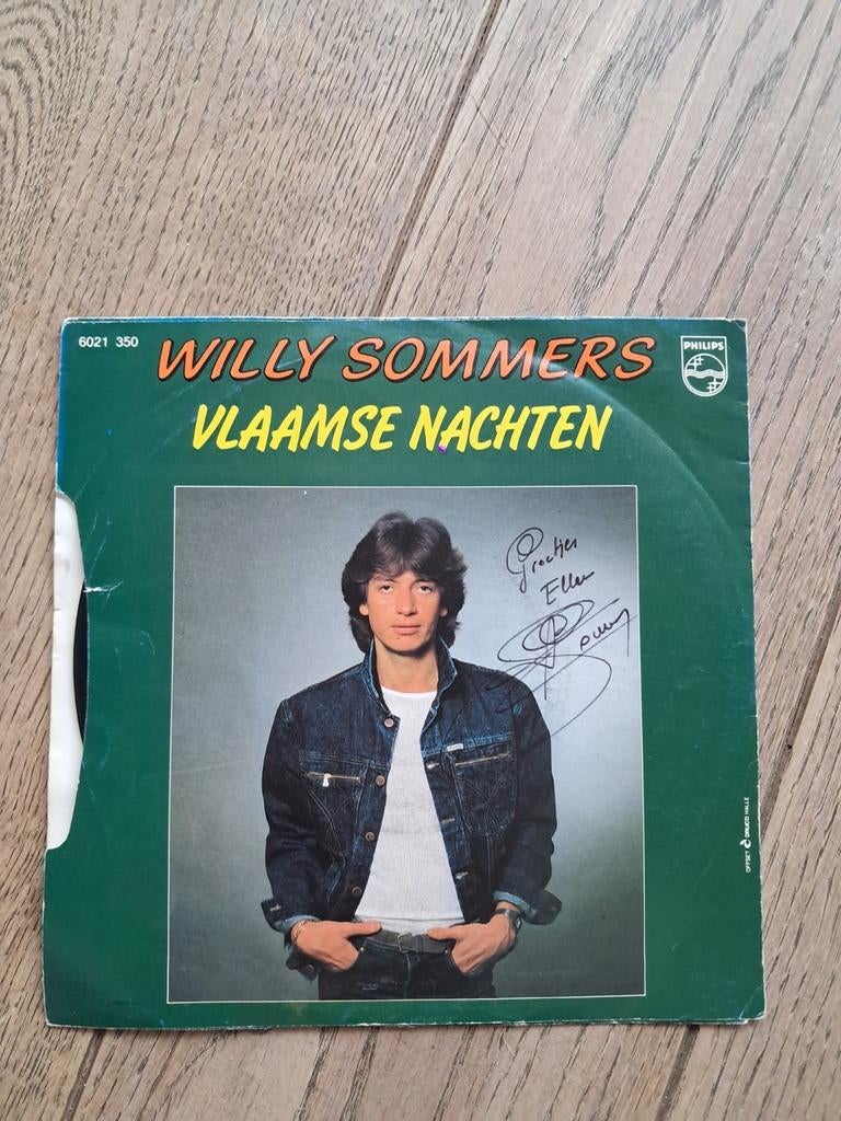 Gehandtekende single : Willy Somers - Vlaamse nachten, CD & DVD, Enlèvement ou Envoi, Comme neuf
