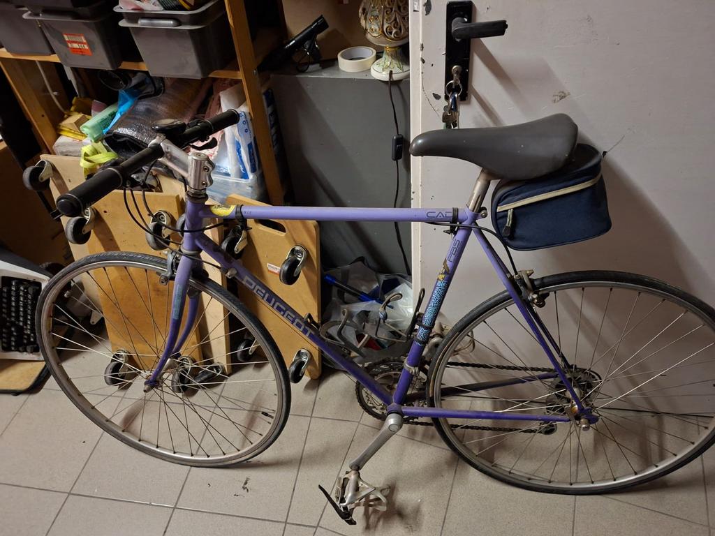 Koersfiets peugeot, Ophalen