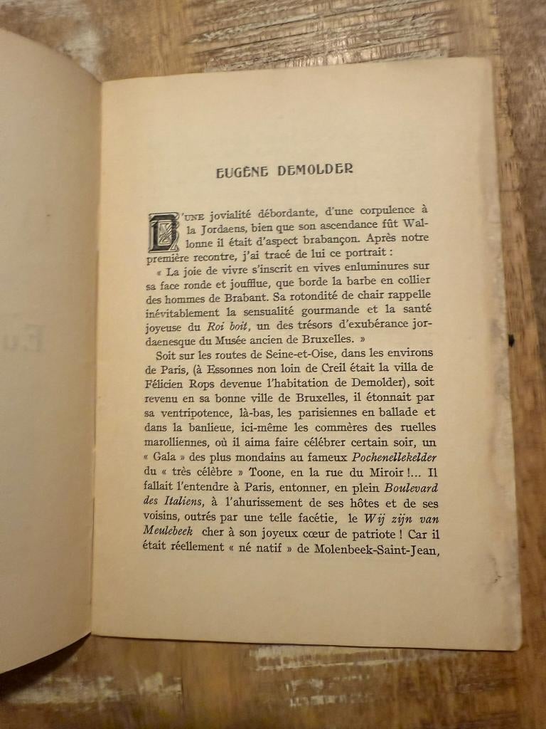 Les Grands Belges: Eugène Demolder par Georges Ramaekers, Antiek en Kunst, Ophalen of Verzenden, Georges Ramaekers