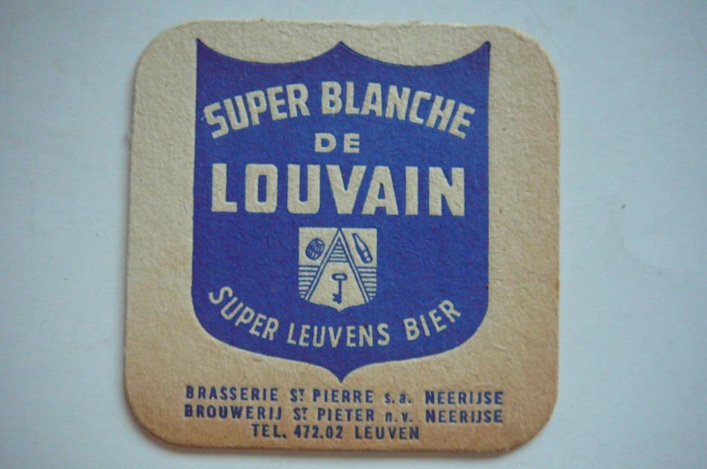 Super Blanche de Louvain Leuvens bier Brasserie St. Pierre, Verzamelen, Ophalen of Verzenden, Nieuw, Viltje(s), Overige merken