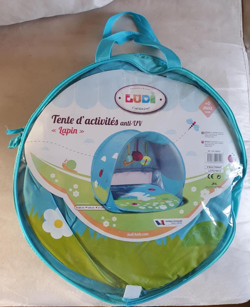 TENTE D'ACTIVITÉS BÉBÉ ANTI UV LUDI comme neuve, Enfants & Bébés, Enlèvement ou Envoi, Comme neuf