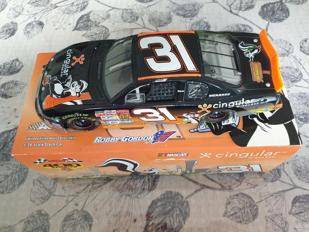 NASCAR 1/24 Chevrolet R. Gordon 2002 Cingular Looney Tunes, Ophalen of Verzenden, Zo goed als nieuw, Auto, Overige merken