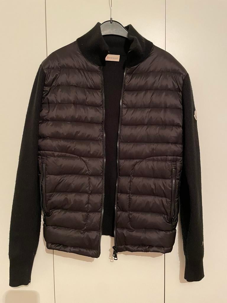 Moncler cardigan, Enlèvement, Comme neuf, Taille 48/50 (M), Noir