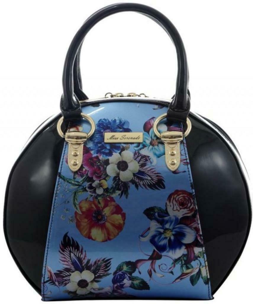 Miss Serenade Handbag Flowers NOUVEAU dernier en stock, Enlèvement ou Envoi, Neuf, Bleu, Sac à main