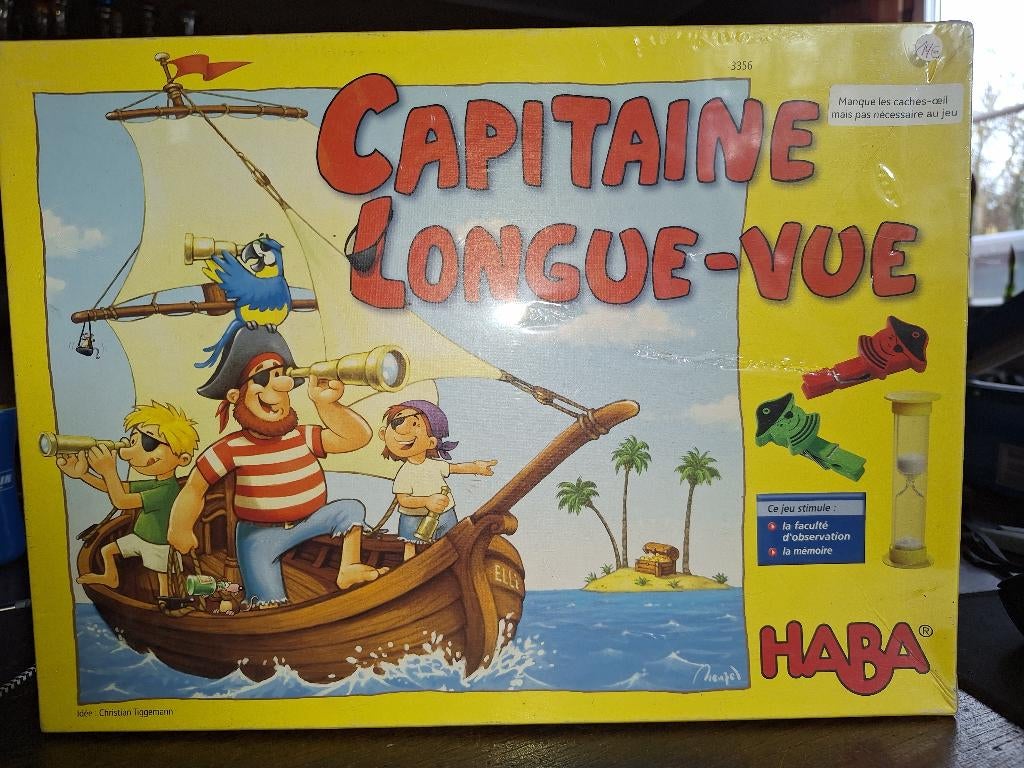 CAPITAINE LONGUE VUE, Trois ou quatre joueurs, Enlèvement ou Envoi, Utilisé, Haba