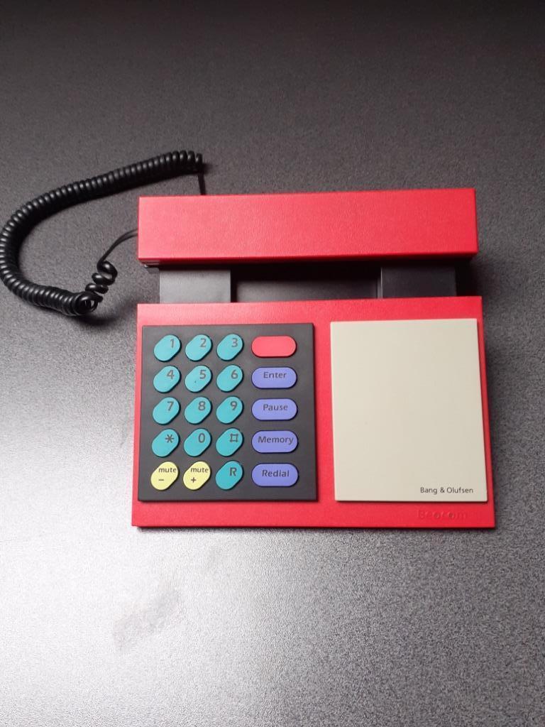 telefoon Bang&Olufsen-rood-Beocom 1986-in zeer goede staat, Telecommunicatie, Ophalen, Gebruikt