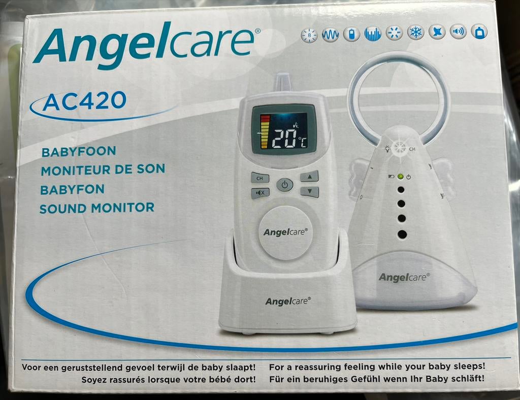 Babyfoon Angelcare, Ophalen of Verzenden, Zo goed als nieuw, 250 meter of meer, Digitaal