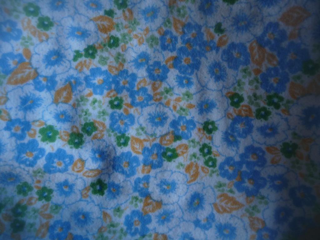 Draps flanelle douce fleurs, Enlèvement ou Envoi, Comme neuf, Autres types, Bleu