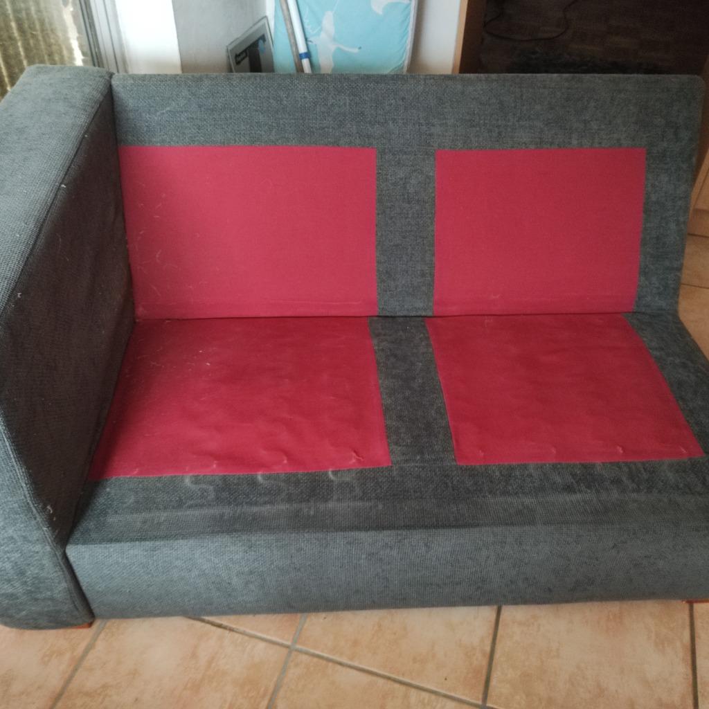 Zetel 2 persoons, kussens zelf toevoegen., Ophalen, Gebruikt, Minder dan 75 cm, Tweepersoons