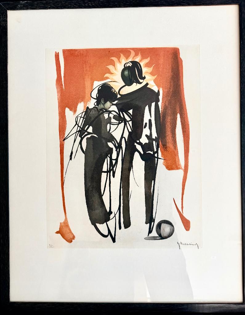 Roger Hebbelinck - litho - 80/350 - Gesigneerd, Antiek en Kunst, Ophalen of Verzenden