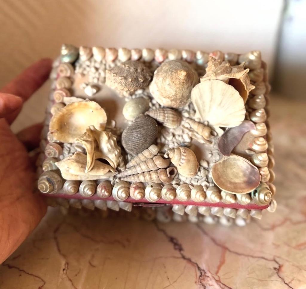 Juwelenkistje met schelpen, Ophalen of Verzenden, Schelp(en)