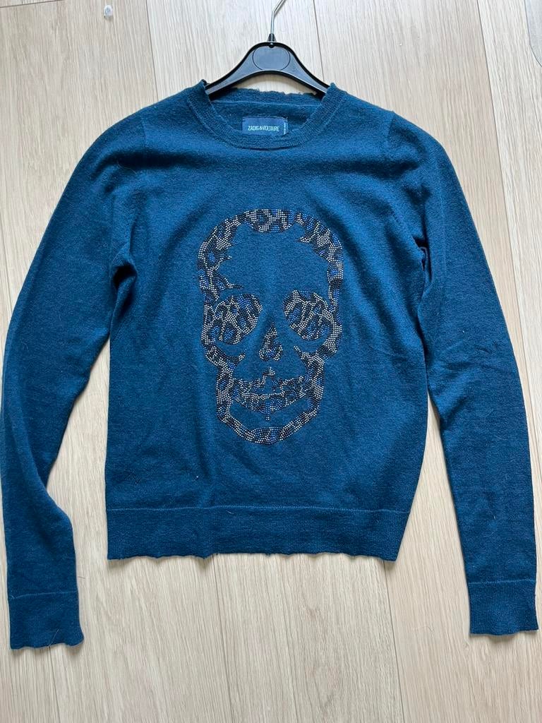 Zadig & Voltaire cashmere sweater skull maat S, Kleding | Dames, Truien en Vesten, Ophalen of Verzenden, Zo goed als nieuw