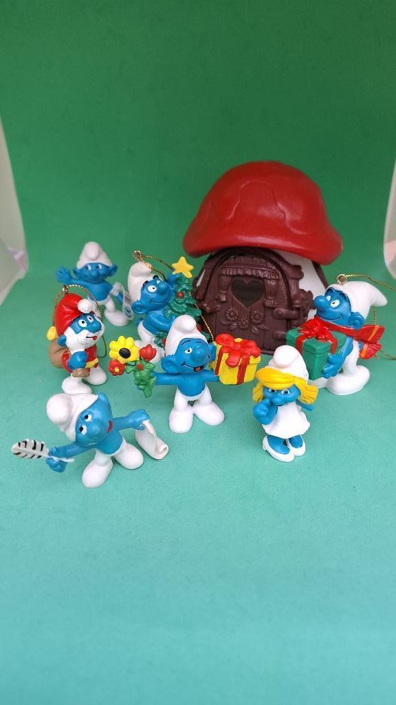 Schtroumpf Noël village smurfen kerst dorp set, Enlèvement ou Envoi, Comme neuf, Différents Schtroumpfs, Poupée, Figurine ou Peluche