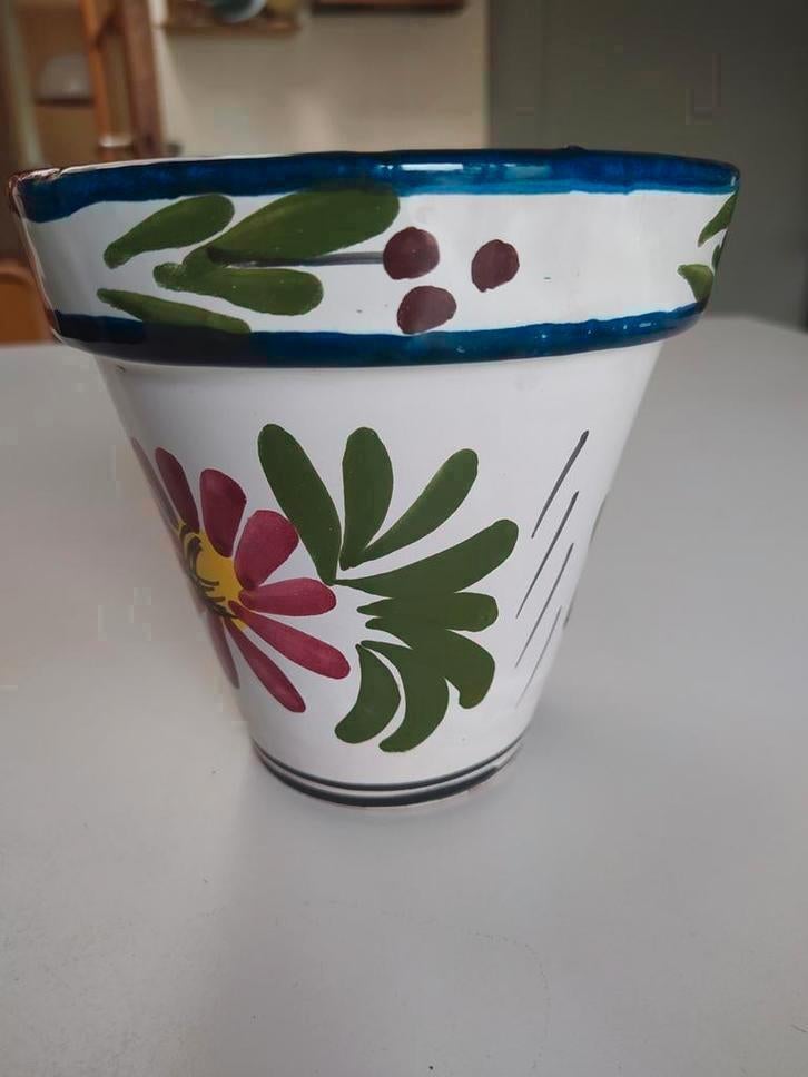 Italiaanse keramieken bloempot, Ophalen of Verzenden