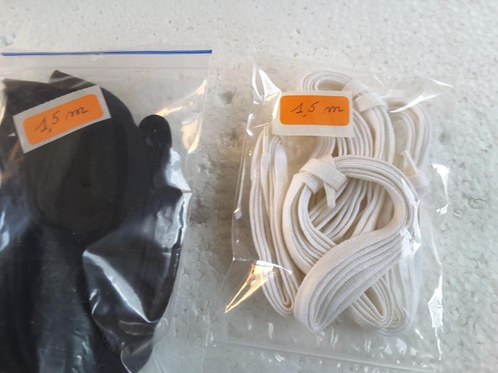 kant 150 cm wit of zwart 100% katoen, Hobby en Vrije tijd, Naaien en Fournituren, Ophalen of Verzenden, Nieuw