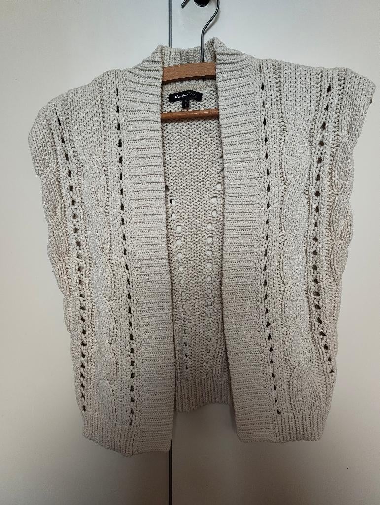 Vest Massimo Dutti, maat 36, Massimo Dutti, Beige, Ophalen of Verzenden, Zo goed als nieuw