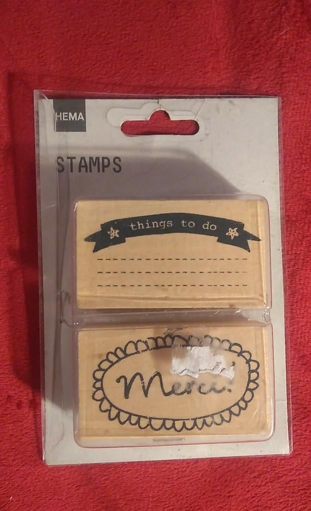 2 nieuwe stempels Things to do en Merci, Ophalen of Verzenden