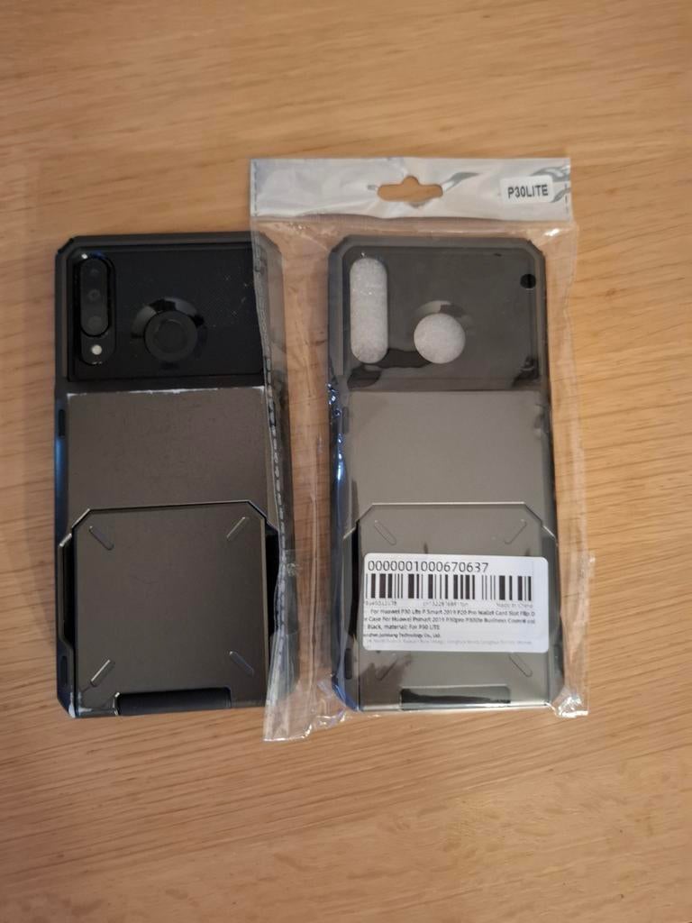 Nieuw hoesje met kaarthouder - Huawei P 30 lite P Smart 2019, Ophalen of Verzenden, Nieuw, Hoesje of Tasje