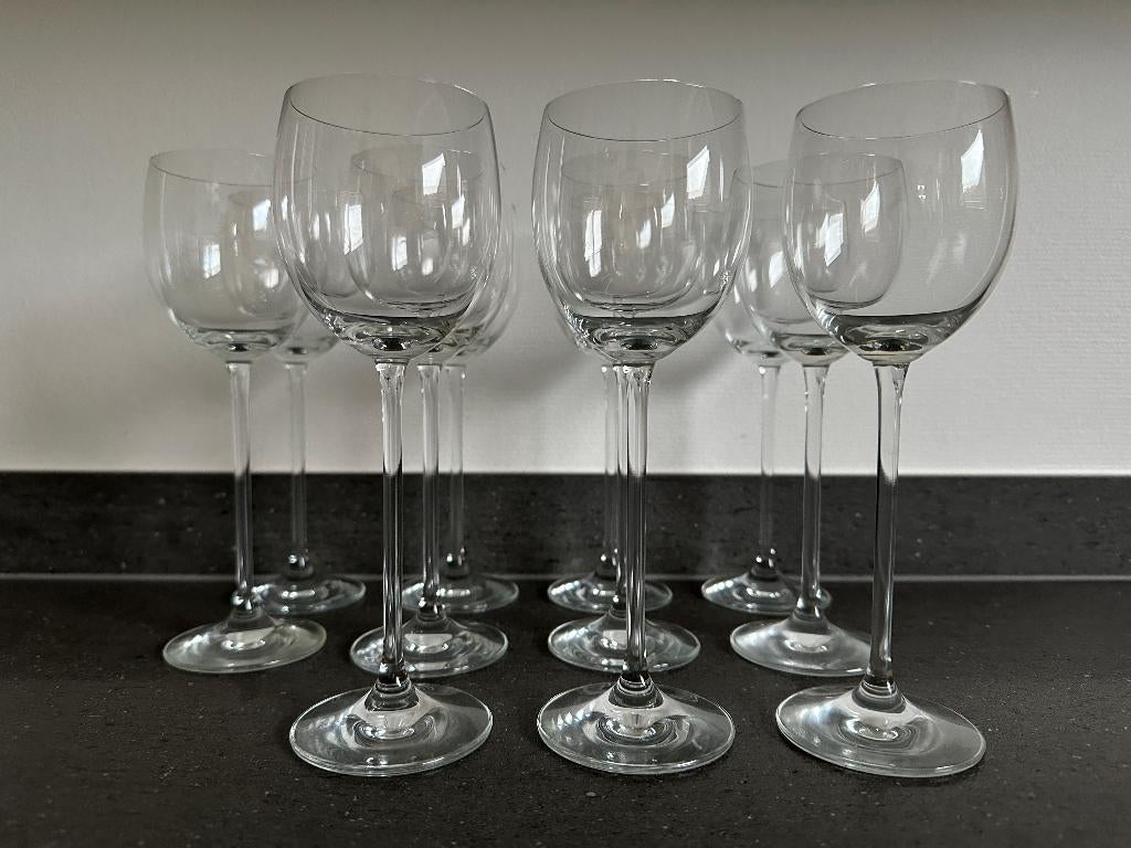 Lot van 11 wijnglazen, Ophalen, Zo goed als nieuw, Overige typen
