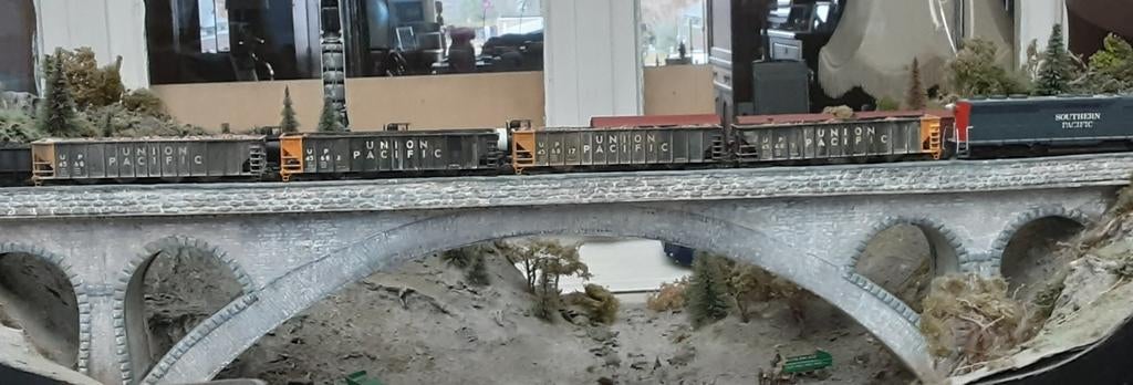 HO, 4 Amerikaanse wagons, gelijkstroom, Ünion Pacific., Tickets & Billets