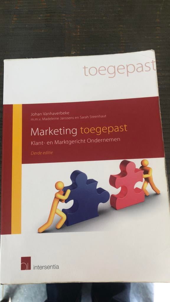 Johan Vanhaverbeke - Marketing toegepast 3de ed., Boeken, Ophalen of Verzenden, Nederlands, Johan Vanhaverbeke