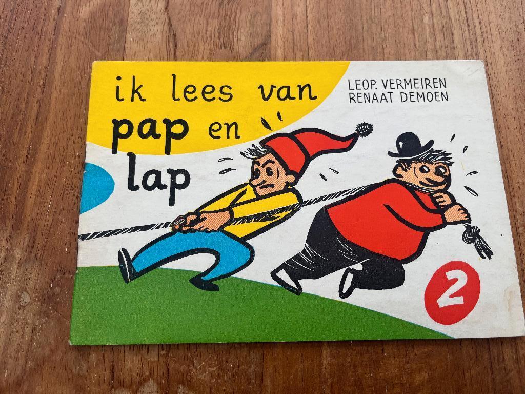 Kinderboekje "Ik lees van Pap en Lap-R. Demoen -L. Vermeiren, Boeken, Verzenden, Gelezen, Leopold Vermeiren