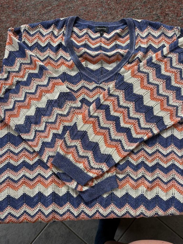 Mayerline Trui Blauw /zalm, Enlèvement ou Envoi, Comme neuf