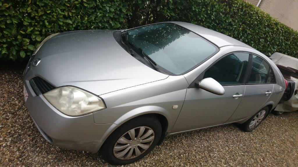Berline à essence Nissan Primera 1.8 2006. Démolition/Autocr, Argent ou Gris, Boîte manuelle, Berline, Enlèvement
