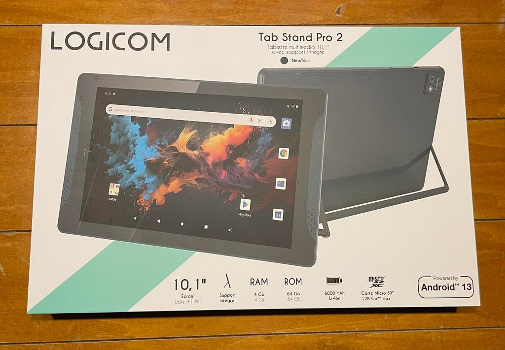 Tablette 10,1 Logicom Tab Stand Pro 2. Neuve !, Informatique & Logiciels, Android Tablettes, Neuf, Enlèvement ou Envoi, 10 pouces