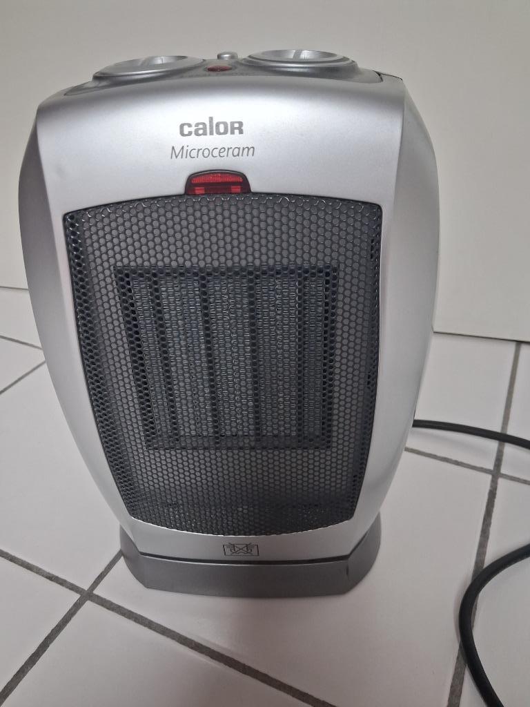 Keramische verwarming CALOR SO9010 zilvergrijs, Doe-het-zelf en Bouw, Verwarming en Radiatoren, Gebruikt, Radiator, 800 watt of meer