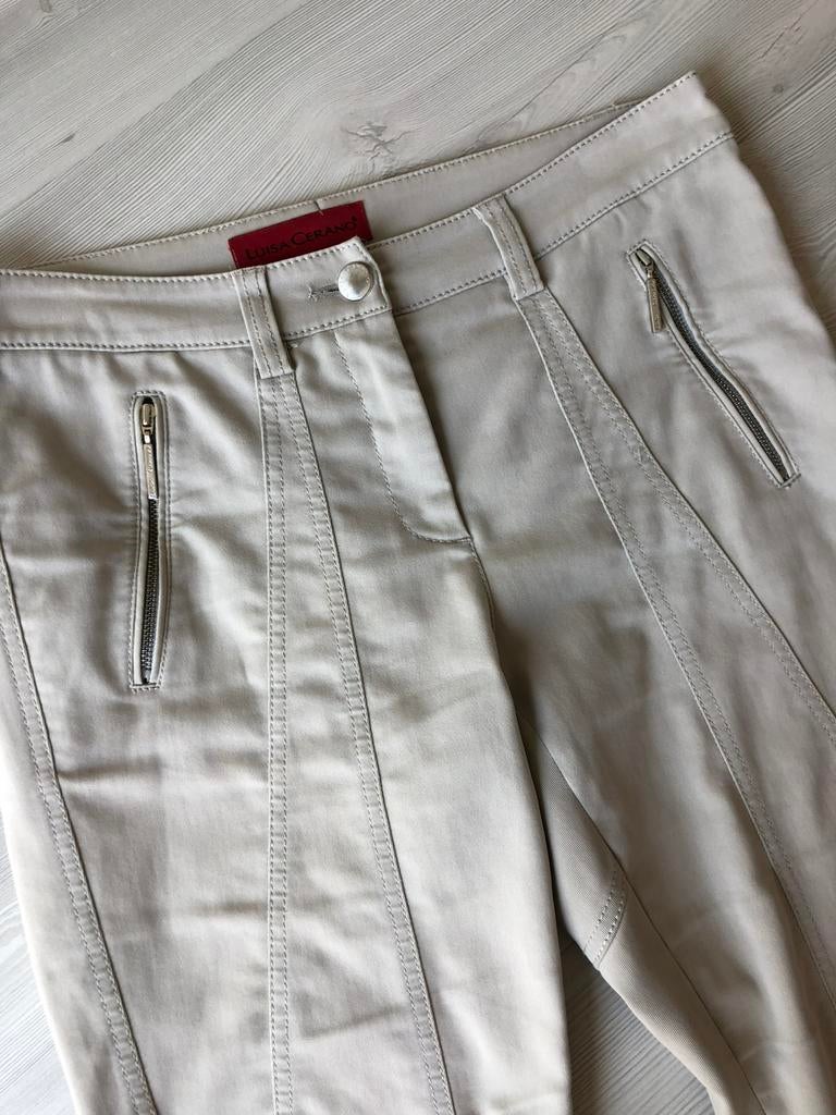 Sportieve broek Luisa Cerano 38, Kleding | Dames, Maat 38/40 (M), Beige, Ophalen of Verzenden, Zo goed als nieuw