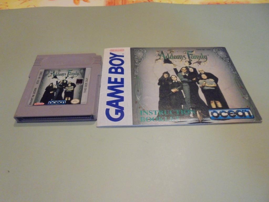 Nintendo Game boy The Addams Family + boekje (orig), Games en Spelcomputers, Games | Nintendo Game Boy, Gebruikt, Ophalen of Verzenden