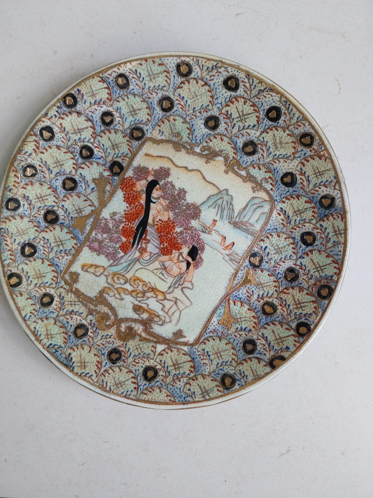 Chinees Satsuma bord, Antiek en Kunst, Antiek | Keramiek en Aardewerk, Ophalen of Verzenden