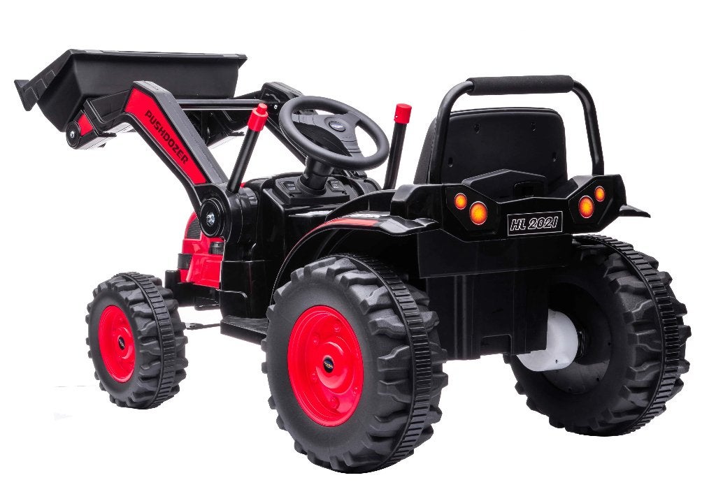 Tracteur-Bulldozer «Pushdozer» • 12V 7Ah AVEC Excavatrice, Neuf