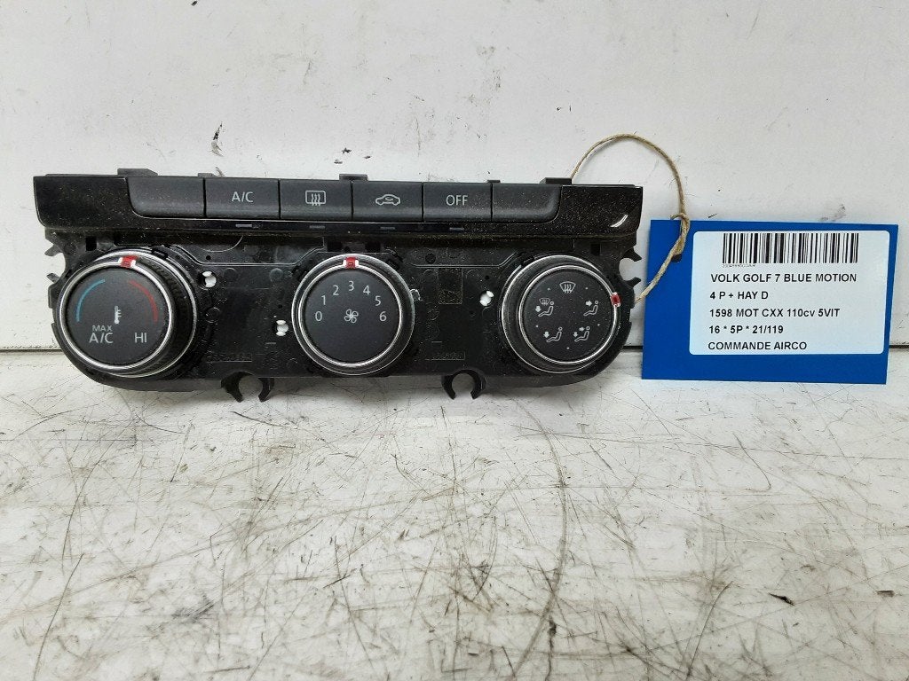 BEDIENINGSPANEEL AIRCO Golf VII (AUA) (5G0907426T), Auto-onderdelen, Dashboard en Schakelaars, Gebruikt, Volkswagen, Volkswagen AG