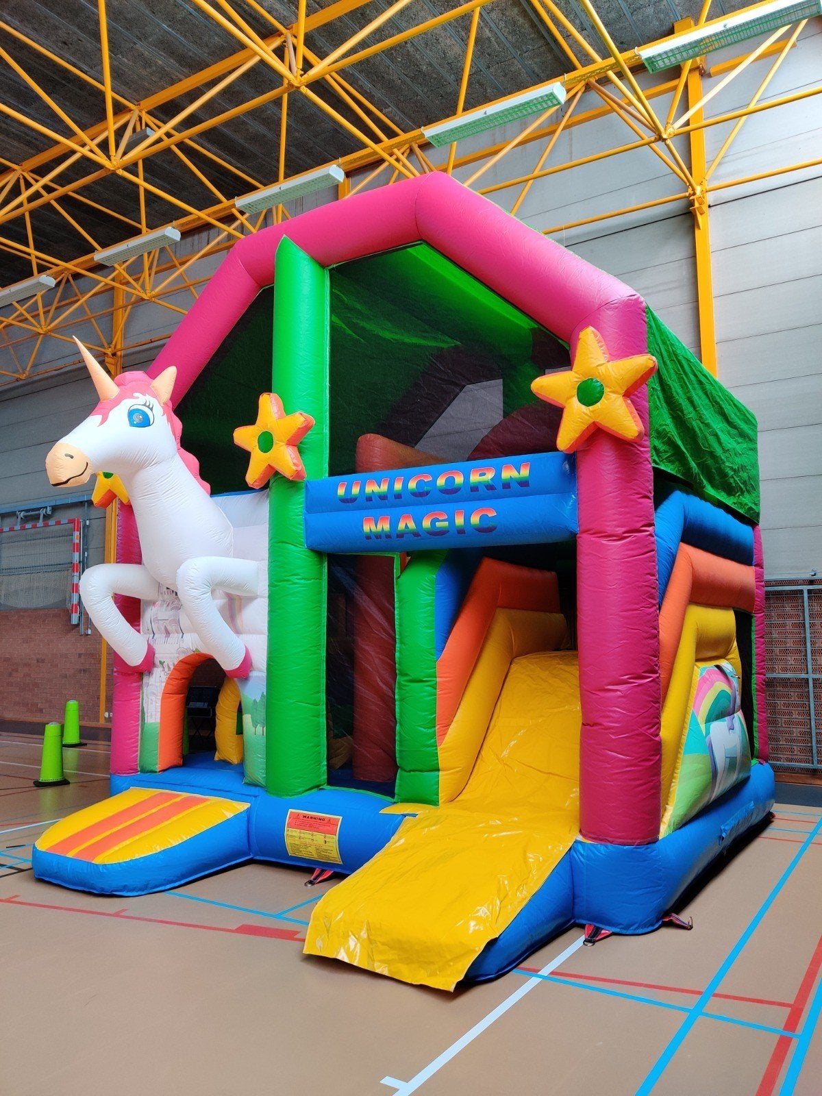 eenhoorn springkasteel multiplay, Ophalen