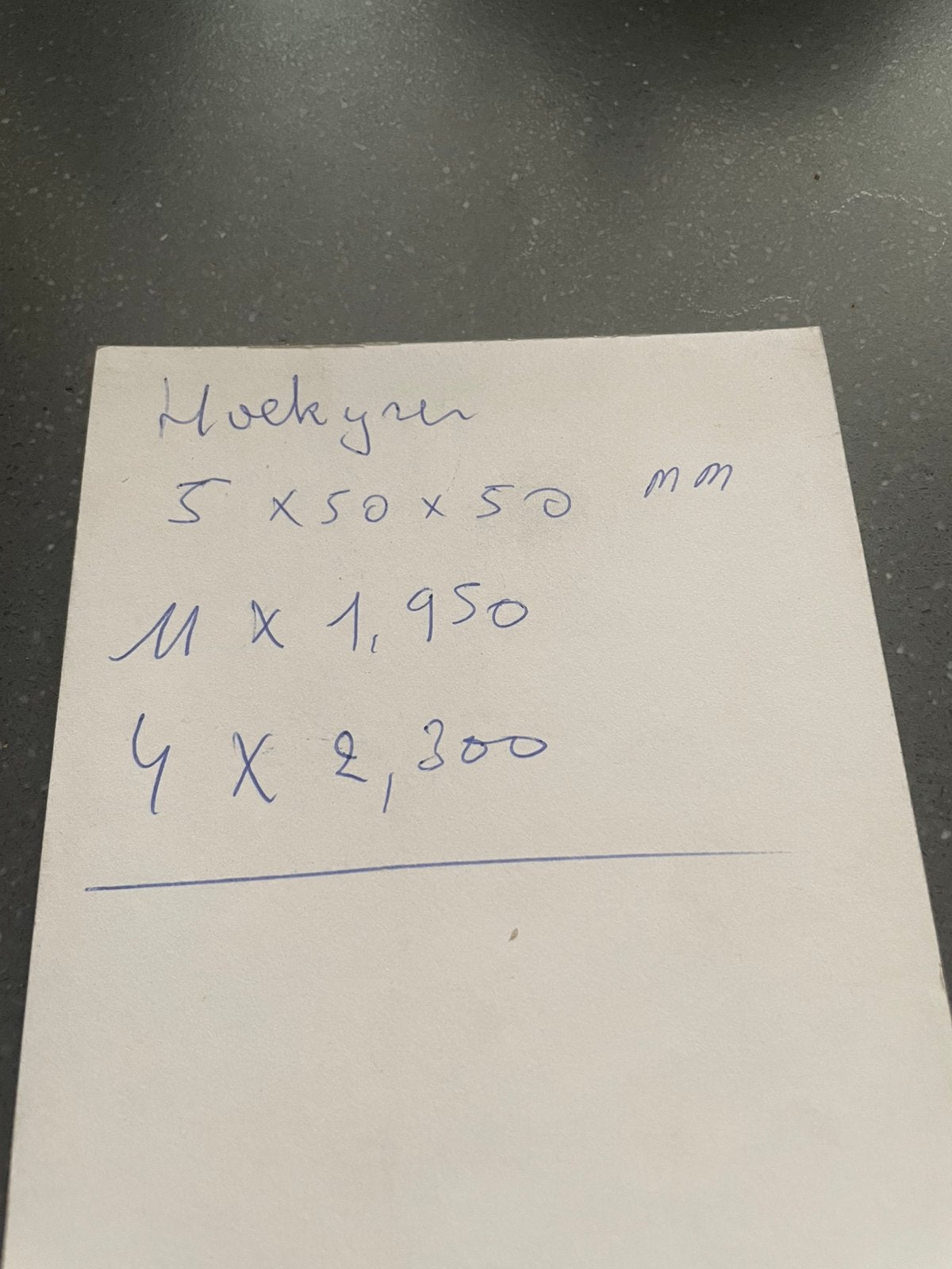 Hoek ijzers samen 20€  20st verschilende maaten, Ophalen, Zo goed als nieuw