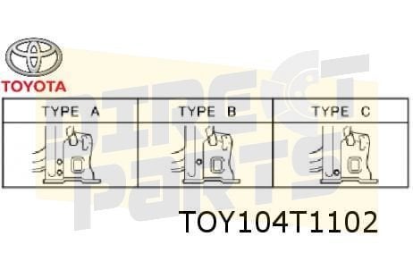 Toyota Corolla Motorkapscharnier Rechts (type A) Origineel!, -, -, Nieuw, Ophalen of Verzenden