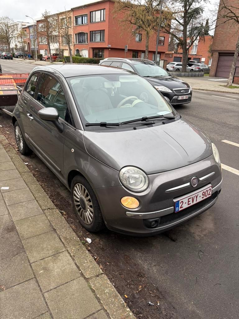 Fiat 500 108km benzine, Auto's, Fiat, Voorwielaandrijving, 4 zetels, Stof, 50 kW