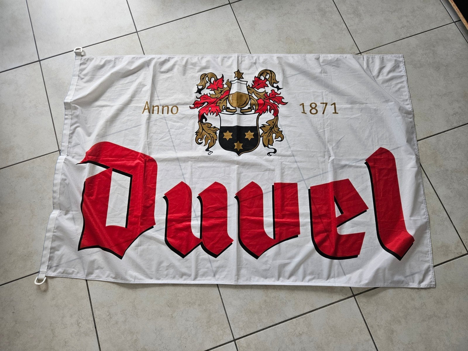 duvel vlag 142 x 95, Ophalen