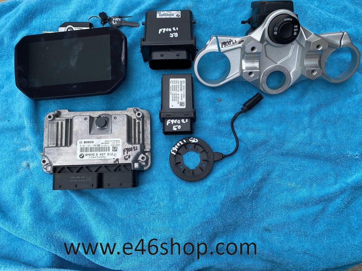 BMW F900R ECU TFT SLEUTEL KEYLES RIDE CONTACT SET, Motoren, Onderdelen | BMW, Gebruikt, -, -, Ophalen of Verzenden