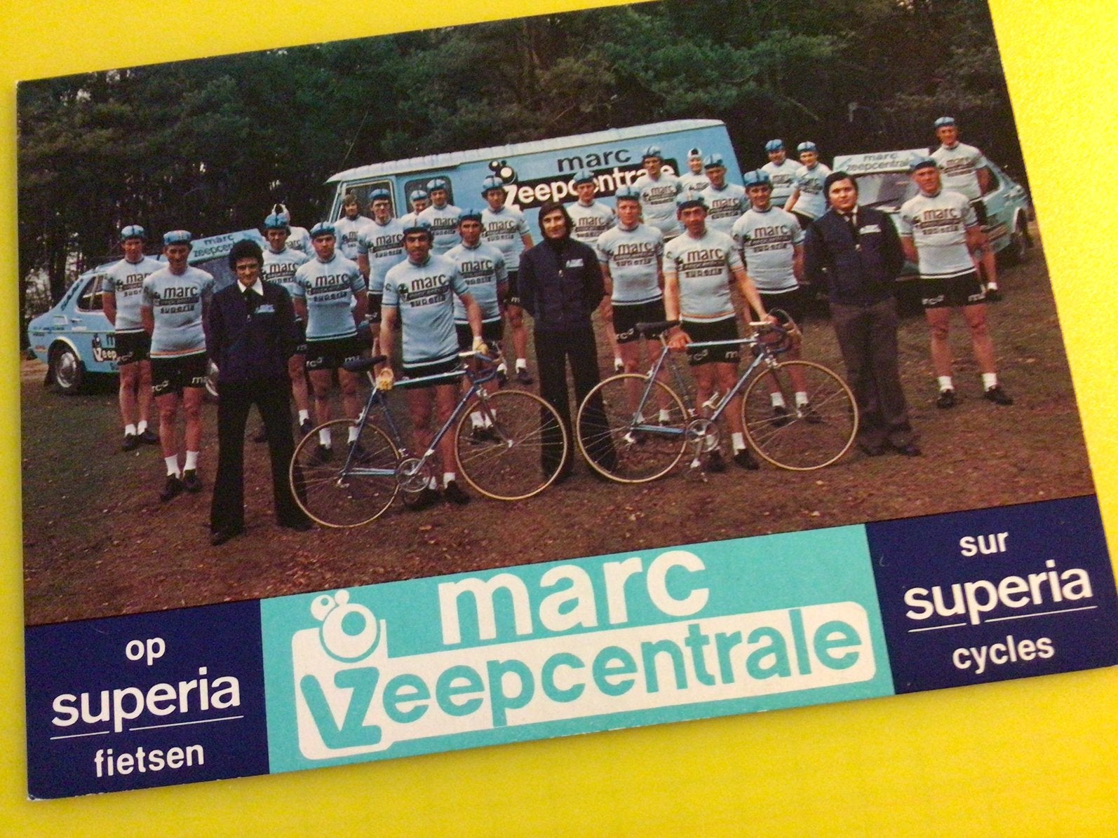 wielerkaart 1978 team marc zeepcentrale  superia sercu, Verzenden, Zo goed als nieuw