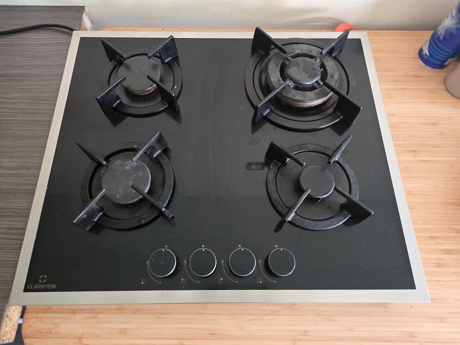 gasfornuis  inbouw met elektrische aansteek, Ophalen, 4 kookzones, Zo goed als nieuw, Energieklasse A of zuiniger