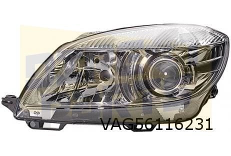 Skoda Fabia II/Roomster (3/10-) Koplamp Links (halogeen / bo, Neuf, -, -, Skoda